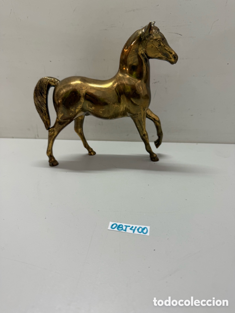 Antig&uuml;edades: Caballo antiguo de lat&oacute;n - Foto 1