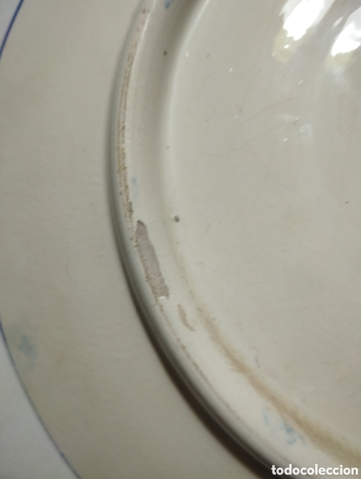 Antig&uuml;edades: Plato para colgar pintado a mano - Foto 4