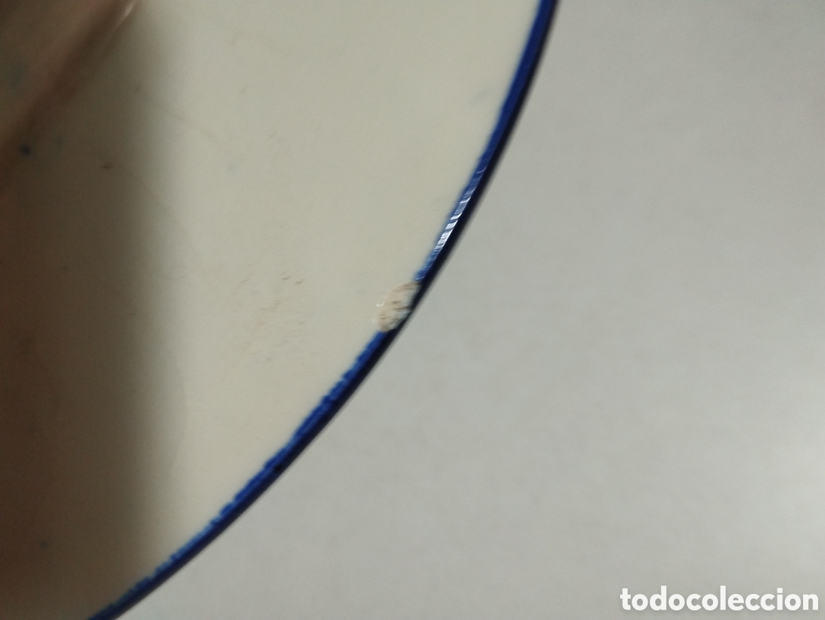 Antig&uuml;edades: Plato para colgar pintado a mano - Foto 5