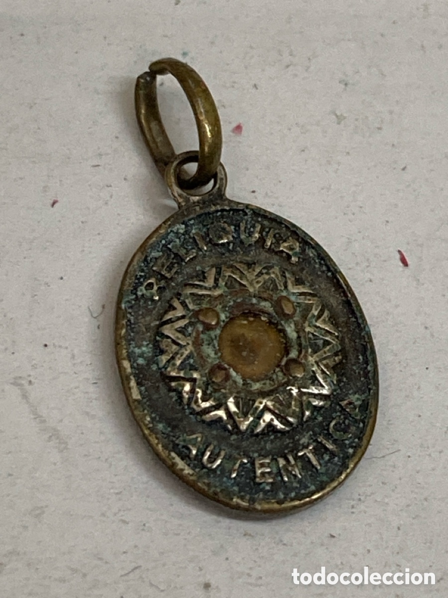 Antig&uuml;edades: Medalla de metal religiosa /C507 - Foto 2