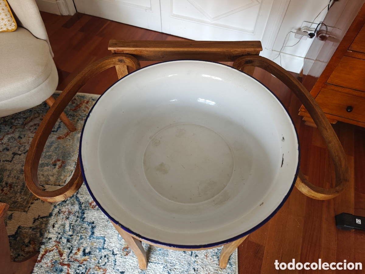 Antig&uuml;edades: Palanganero de madera estilo Thonet - Foto 4