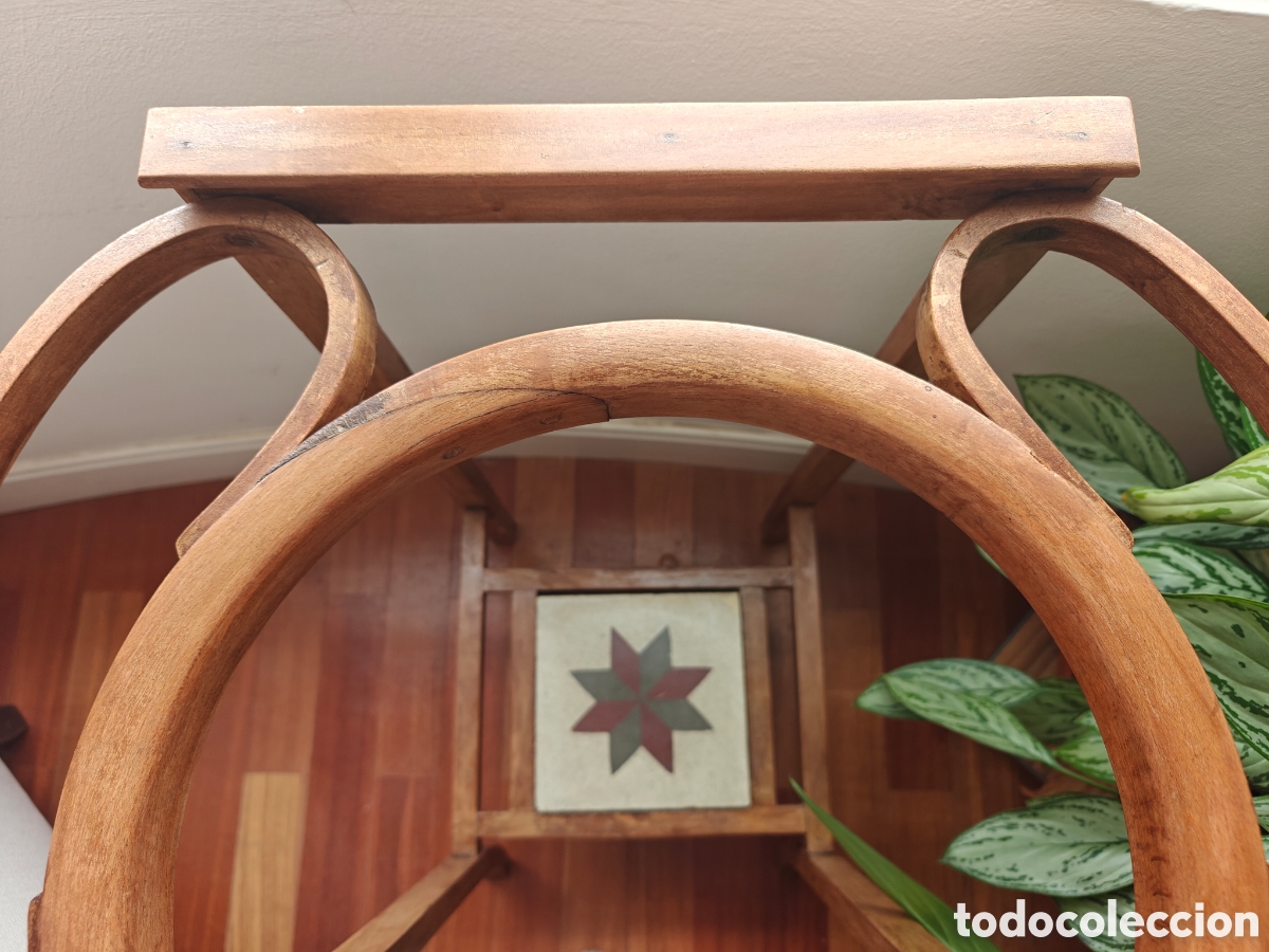 Antig&uuml;edades: Palanganero de madera estilo Thonet - Foto 6