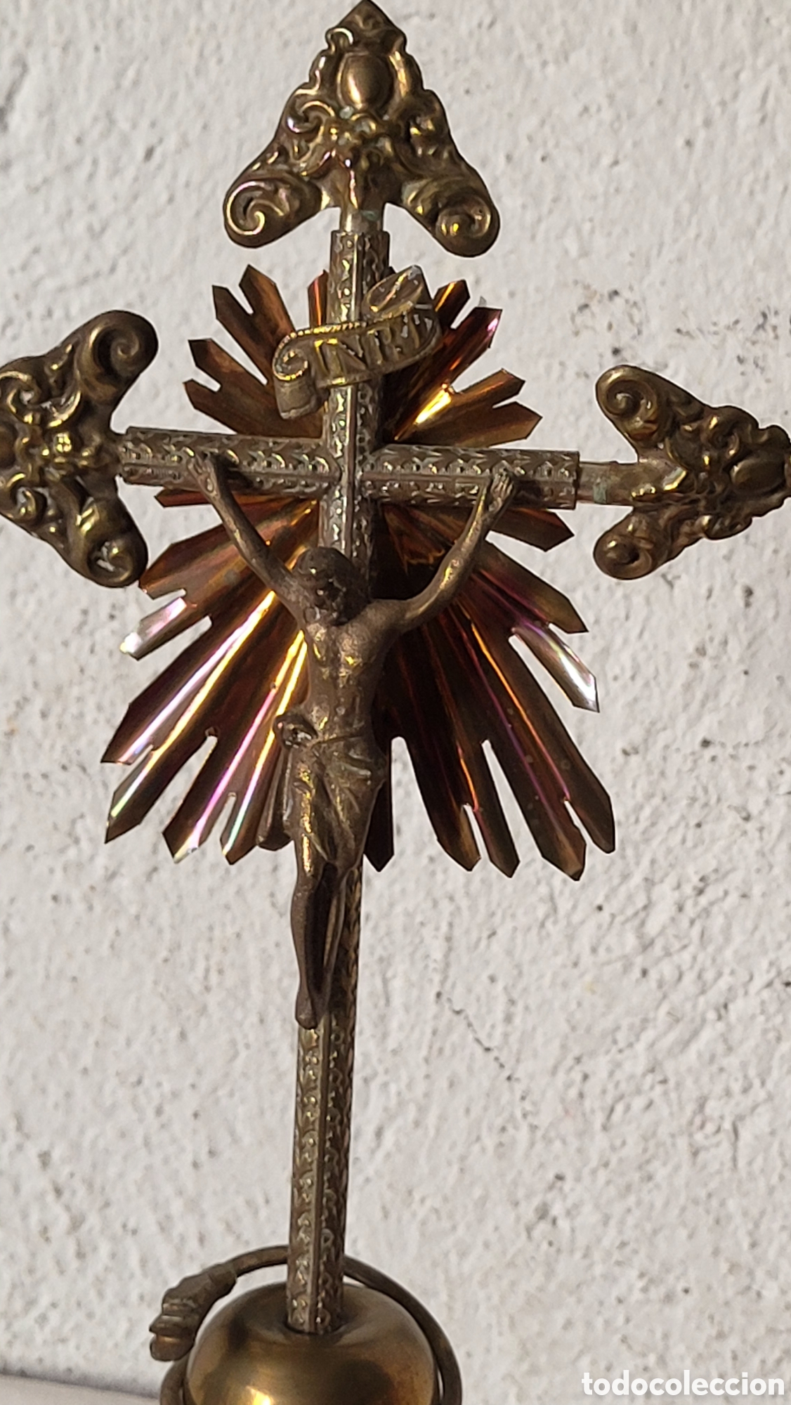 Antig&uuml;edades: Antiguo crucifijo Religioso - Foto 2