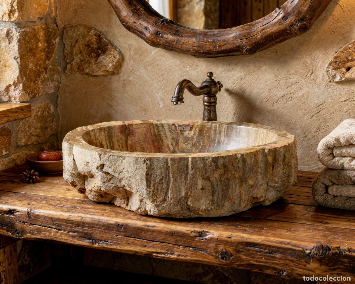 Antig&uuml;edades: Lavado de madera petrificada - Foto 3