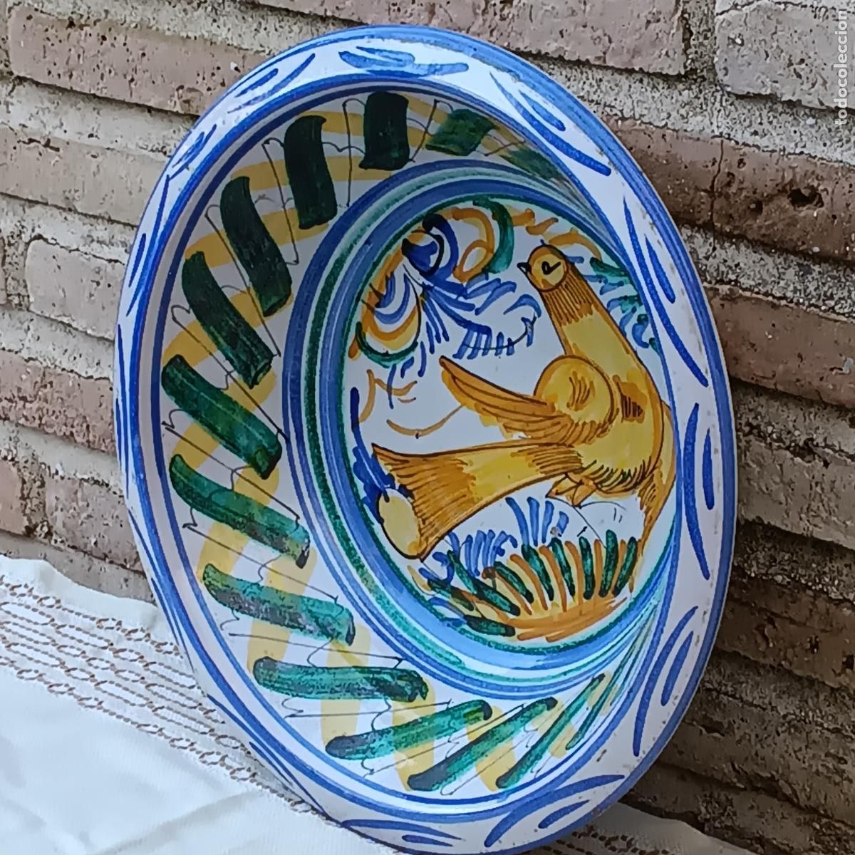 Antig&uuml;edades: LEBRILLO EN CERAMICA ANDALUZA. - Foto 9