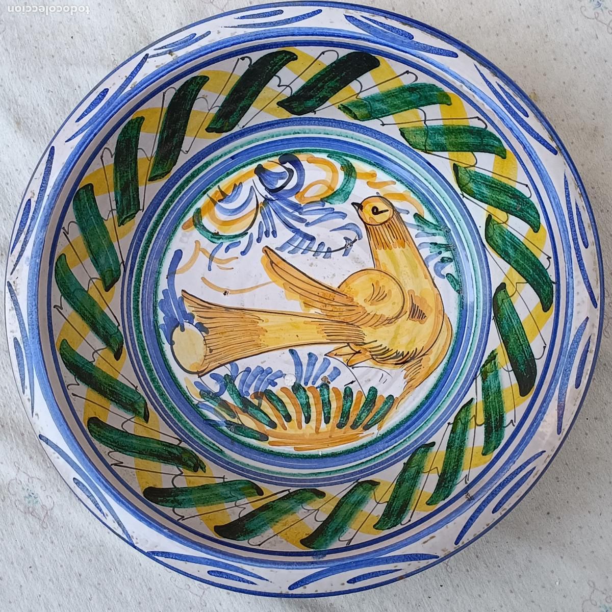 Antig&uuml;edades: LEBRILLO EN CERAMICA ANDALUZA. - Foto 1