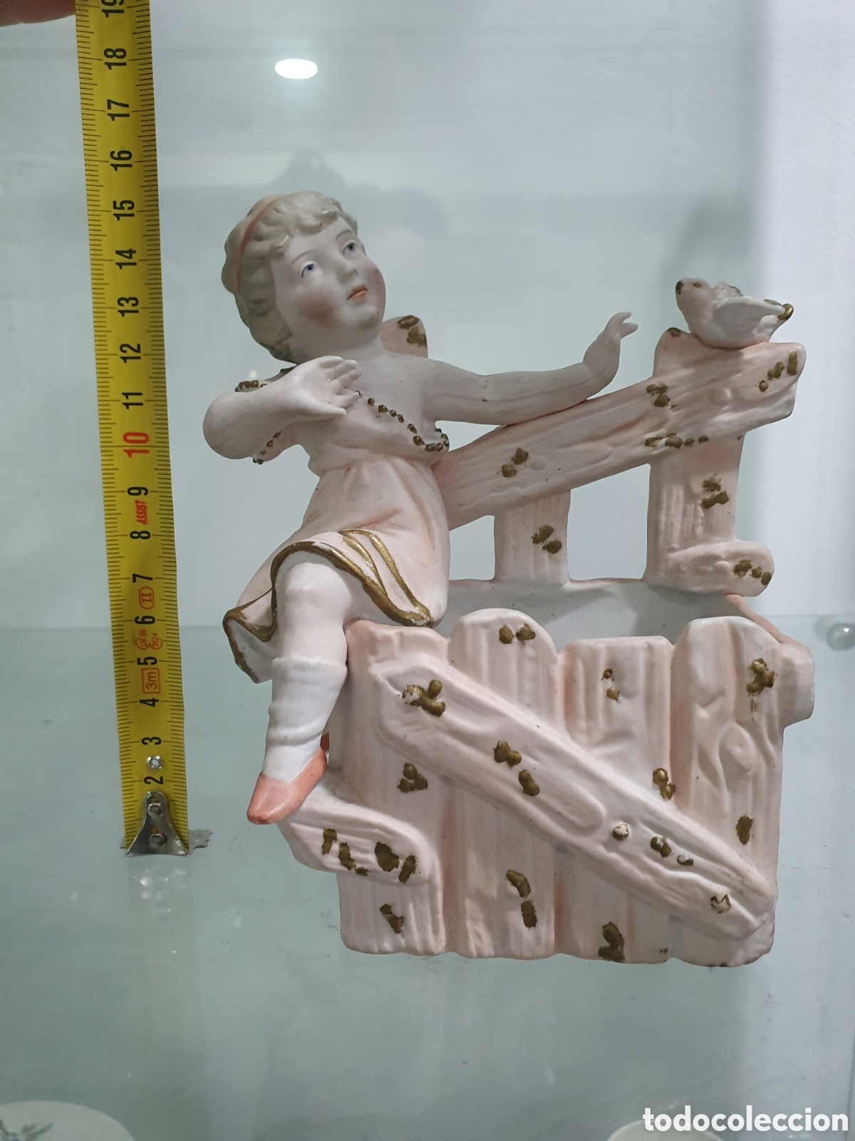 Antig&uuml;edades: Antigua figura en biscuit. (L99) - Foto 4