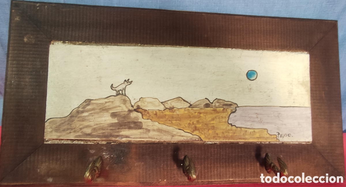 Antig&uuml;edades: Antiguo cuelga llaves - Foto 1