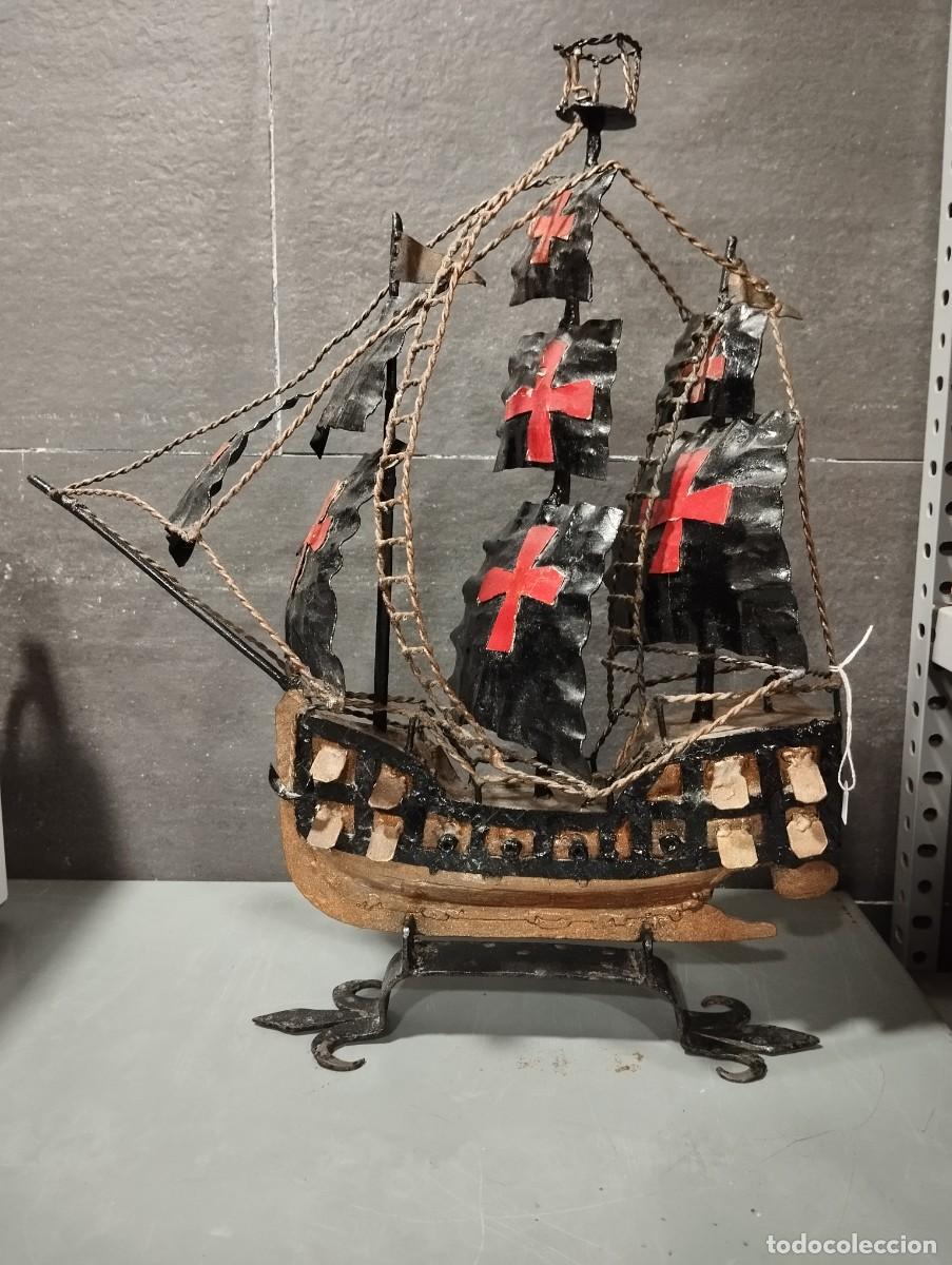 Antig&uuml;edades: BARCO CARABELA DE HIERRO. - Foto 1