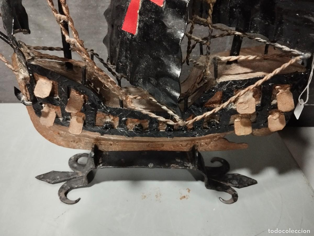 Antig&uuml;edades: BARCO CARABELA DE HIERRO. - Foto 2