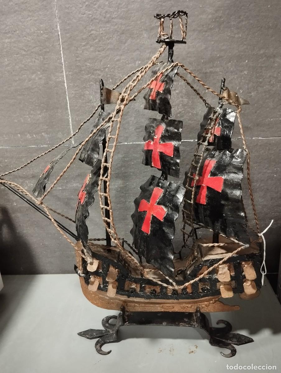 Antig&uuml;edades: BARCO CARABELA DE HIERRO. - Foto 4