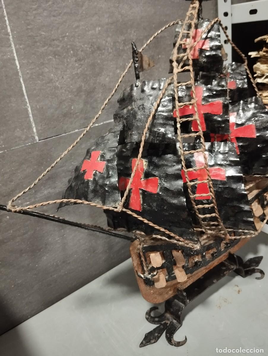 Antig&uuml;edades: BARCO CARABELA DE HIERRO. - Foto 6