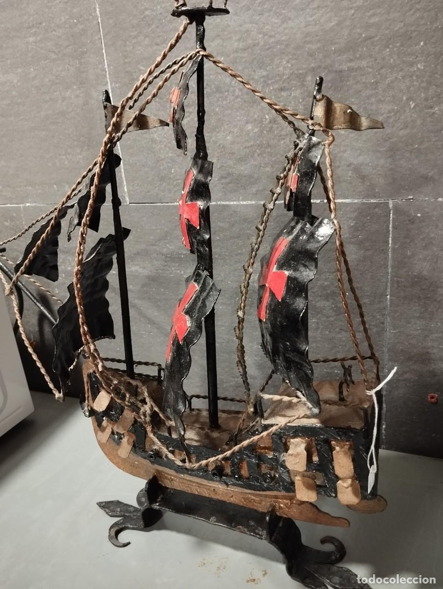 Antig&uuml;edades: BARCO CARABELA DE HIERRO. - Foto 7