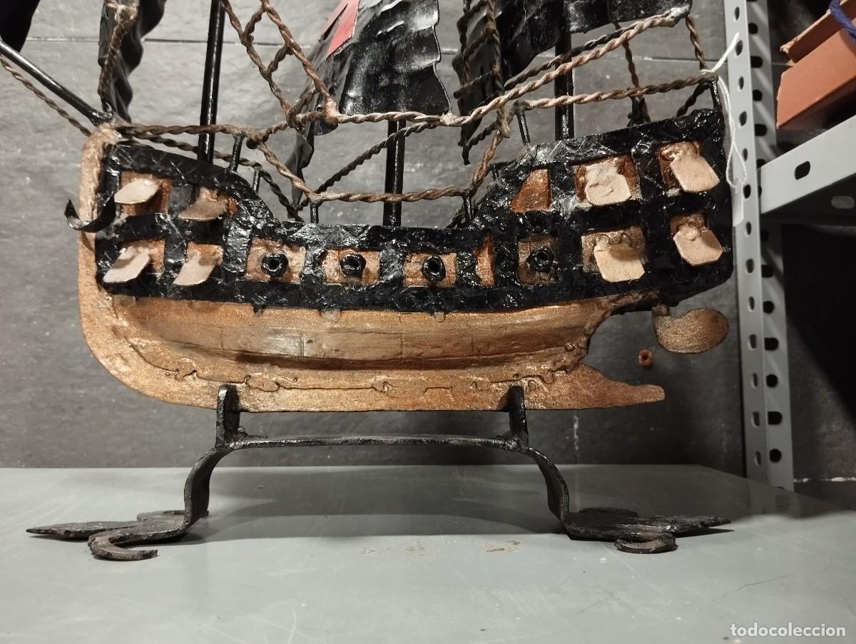Antig&uuml;edades: BARCO CARABELA DE HIERRO. - Foto 8