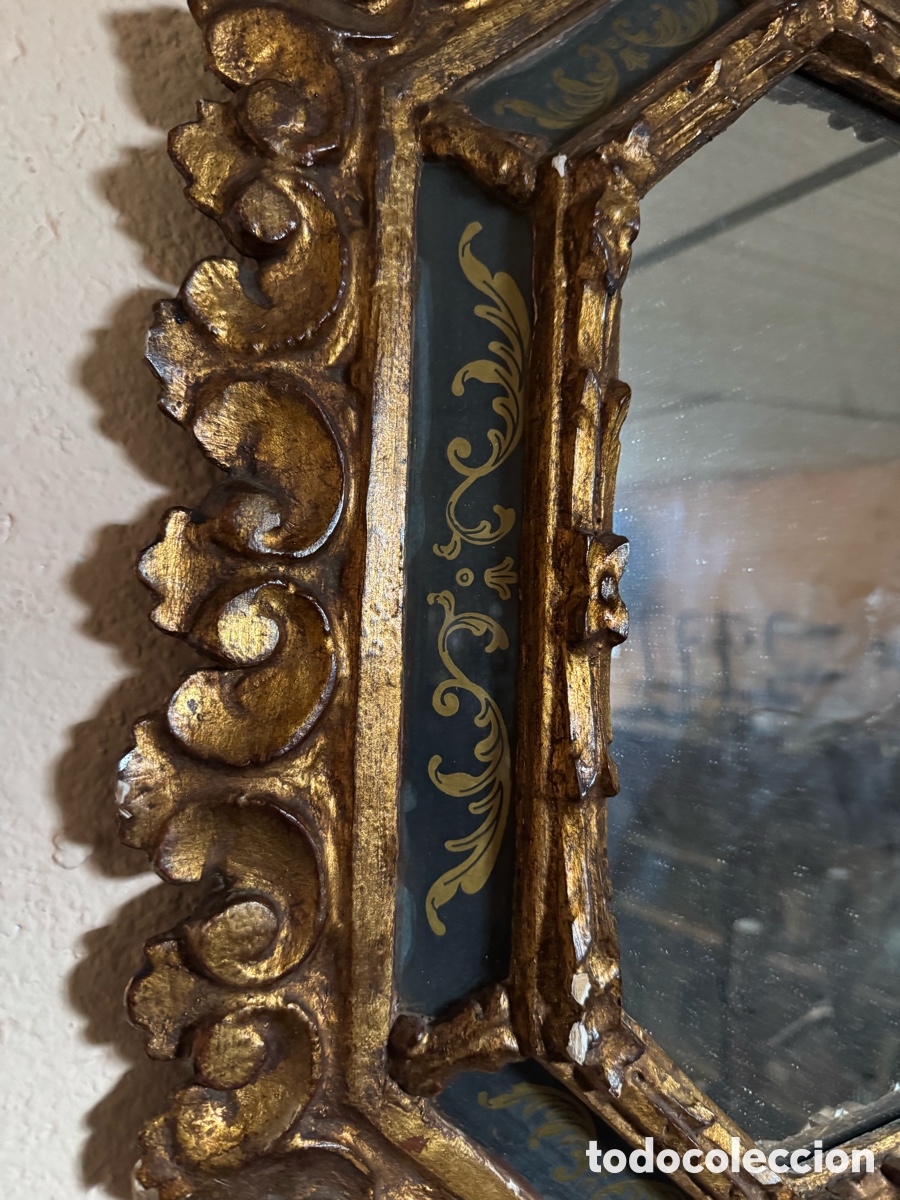 Antig&uuml;edades: Espejo en madera dorado - Foto 4