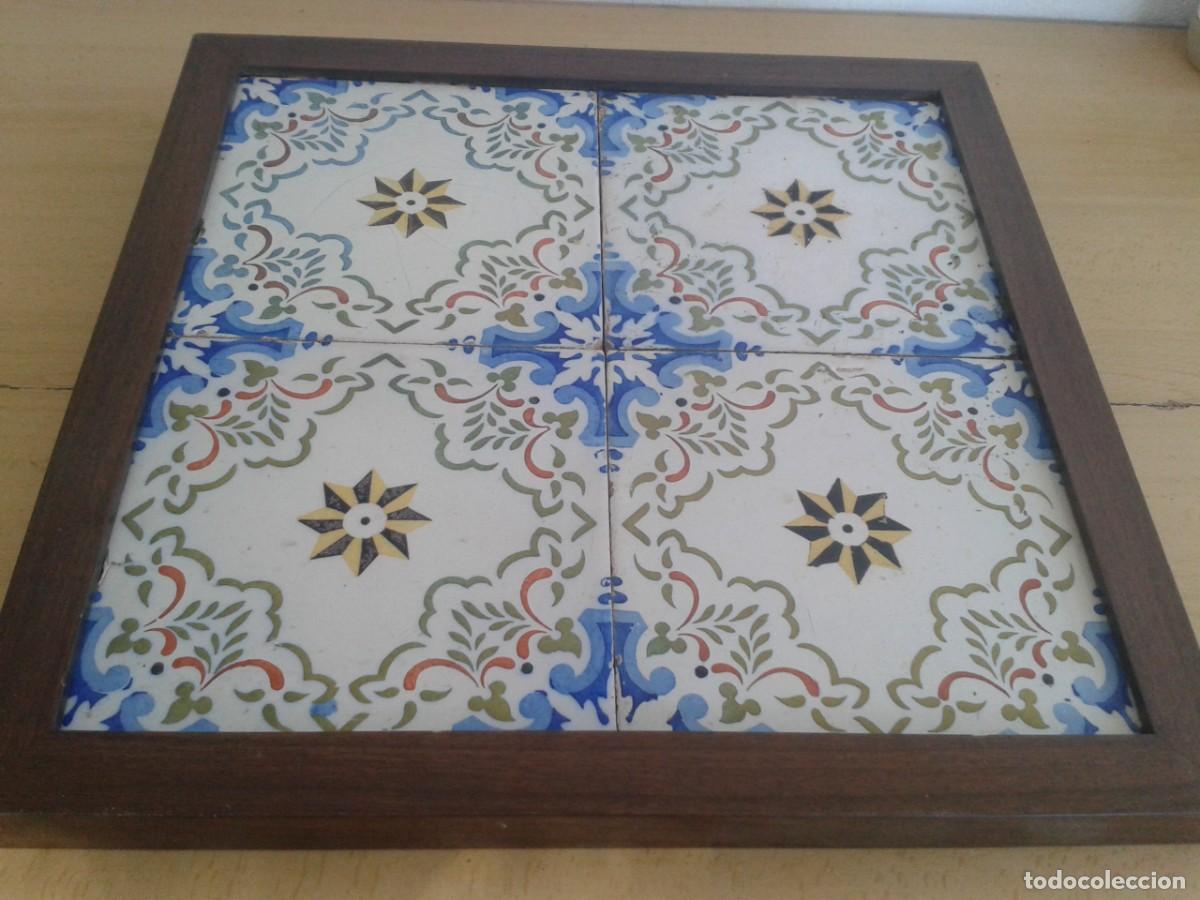 Antig&uuml;edades: CUADRO AZULEJOS ANTIGUOS DE ONDA - Foto 6