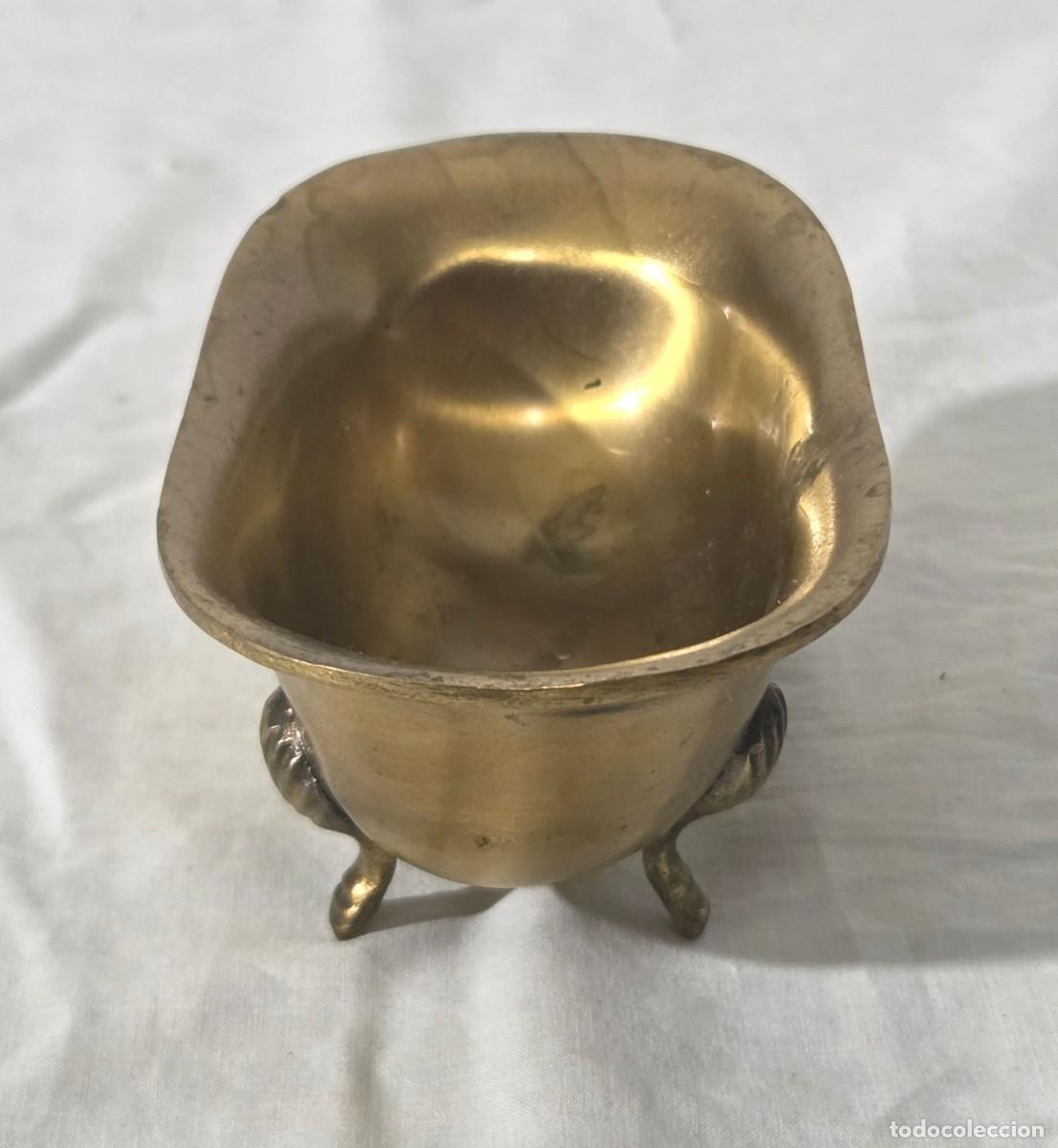 Antig&uuml;edades: Jabonera en forma de ba&ntilde;era de bronce - Foto 4