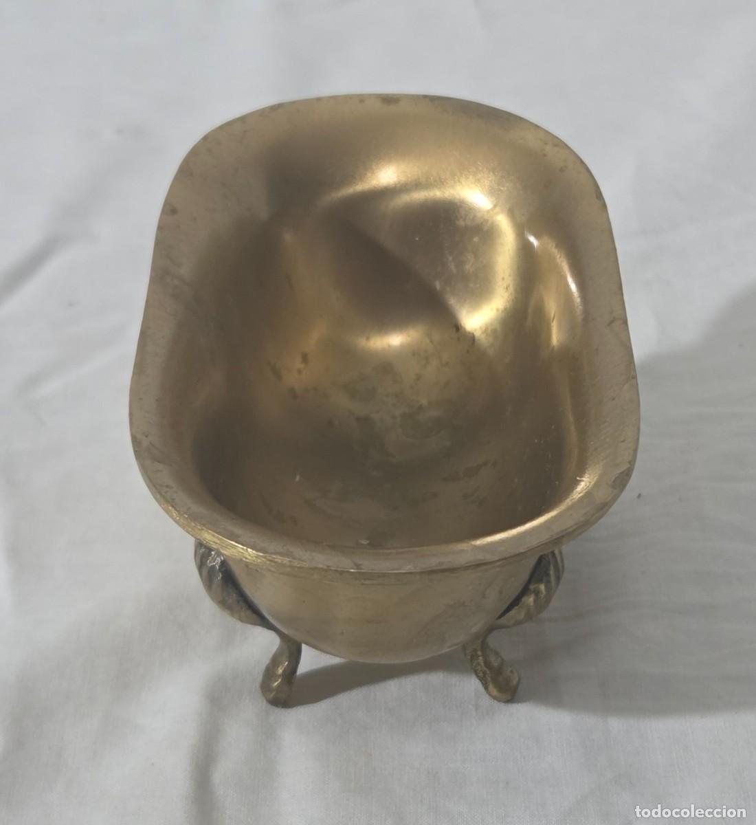 Antig&uuml;edades: Jabonera en forma de ba&ntilde;era de bronce - Foto 7