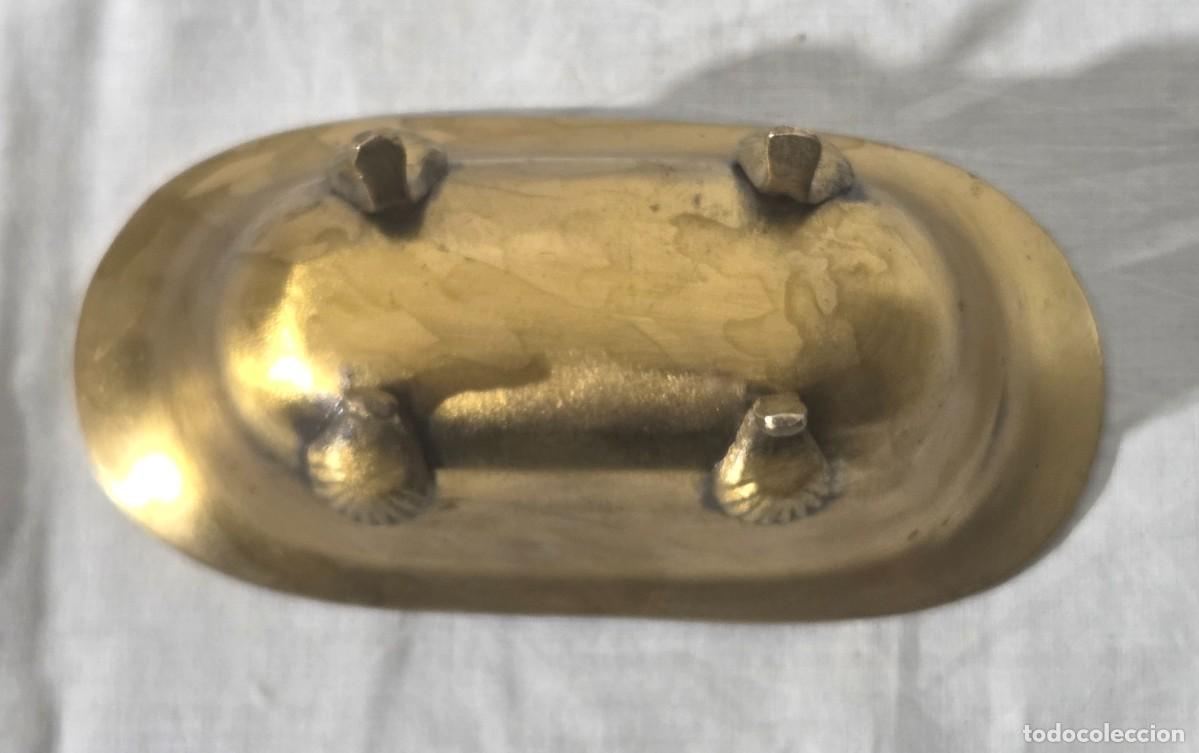 Antig&uuml;edades: Jabonera en forma de ba&ntilde;era de bronce - Foto 10