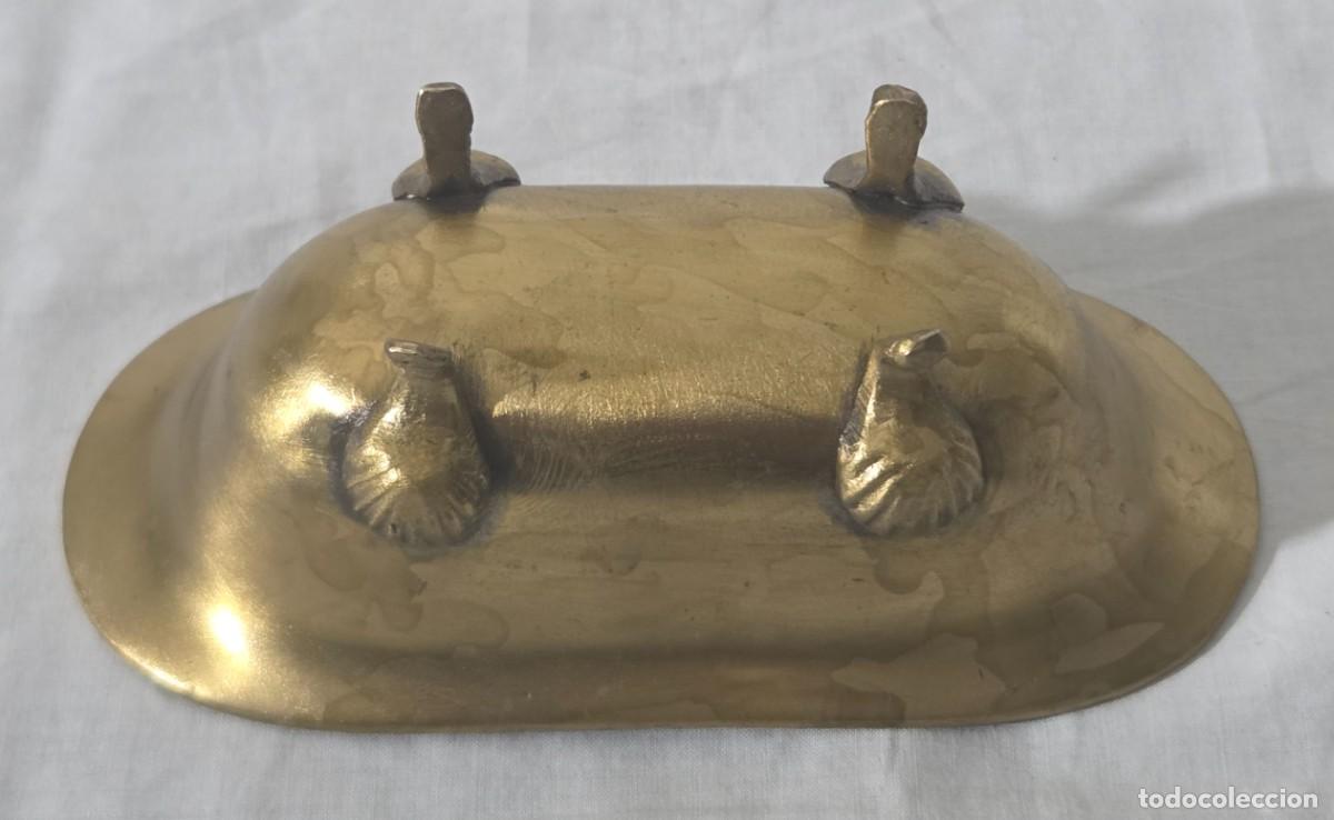Antig&uuml;edades: Jabonera en forma de ba&ntilde;era de bronce - Foto 12