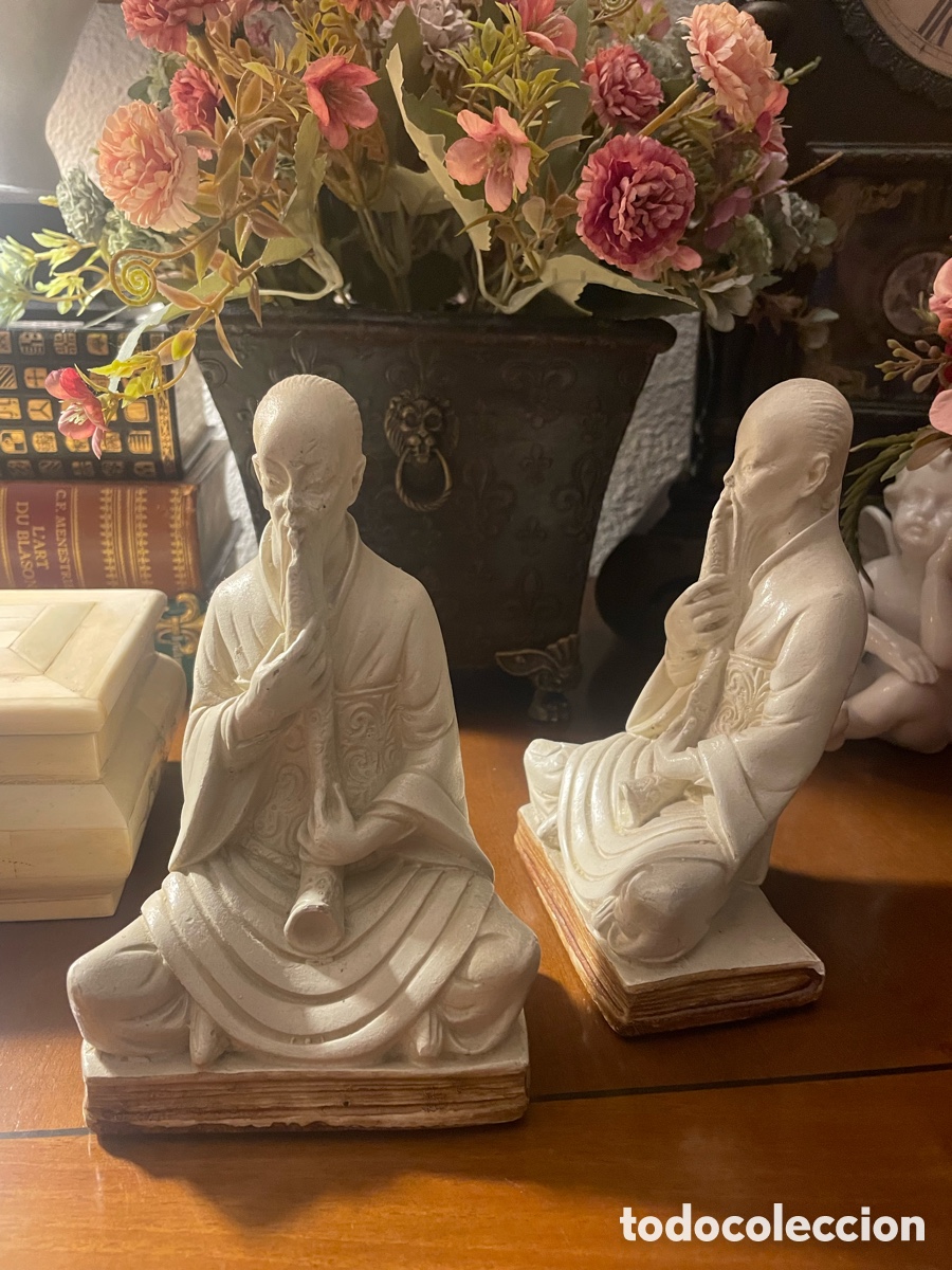 Antig&uuml;edades: 2 sujetalibros de estilo oriental - Foto 2