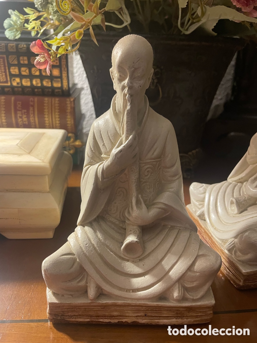 Antig&uuml;edades: 2 sujetalibros de estilo oriental - Foto 1