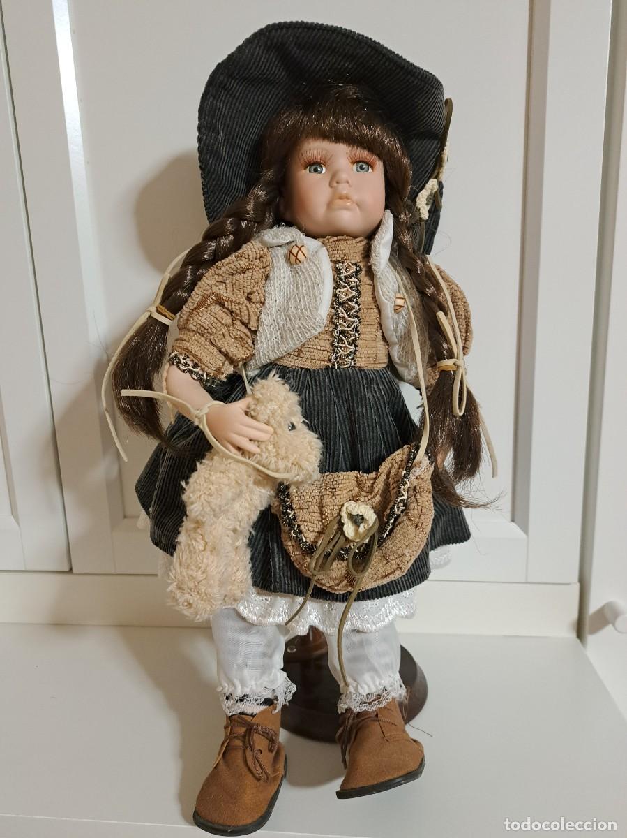 Antig&uuml;edades: Mu&ntilde;eca de porcelana 40 cm - Foto 1