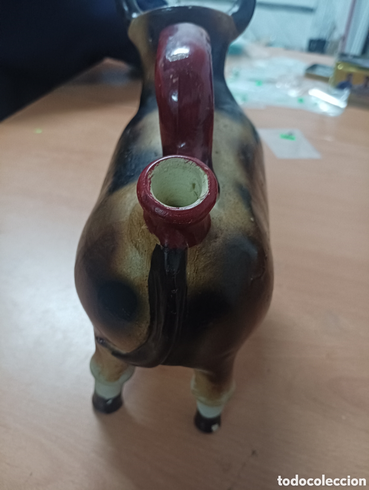 Antig&uuml;edades: ANTIGUO BOTIJO CER&Aacute;MICA TORO - Foto 4