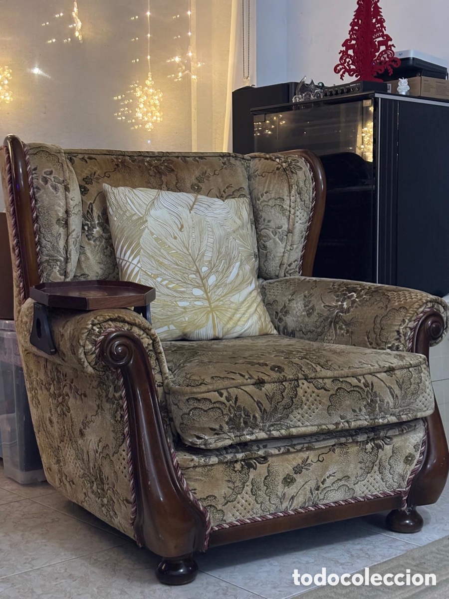 Antig&uuml;edades: Conjunto cl&aacute;sico de sof&aacute;s: 2 butacas + sill&oacute;n de 3 plazas - Foto 3