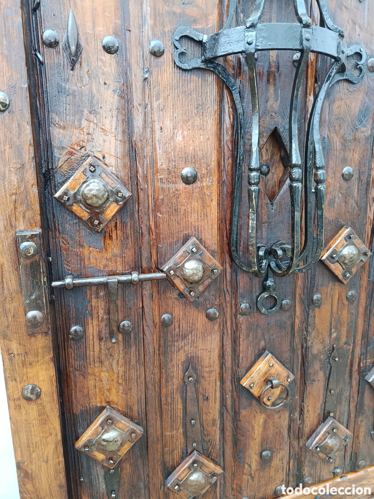 Antig&uuml;edades: Puerta antig&uuml;a de madera - Foto 4
