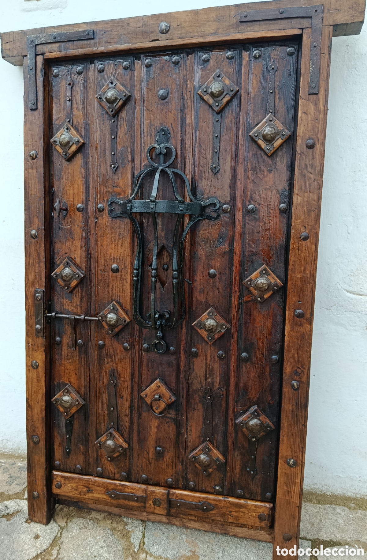 Antig&uuml;edades: Puerta antig&uuml;a de madera - Foto 5
