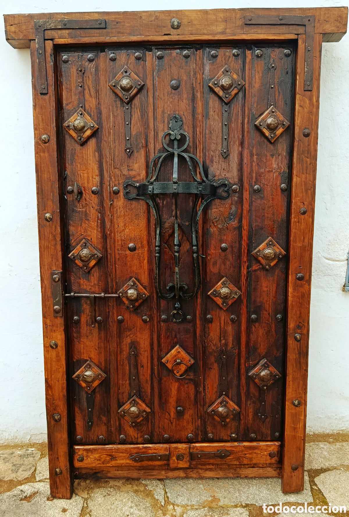 Antig&uuml;edades: Puerta antig&uuml;a de madera - Foto 1