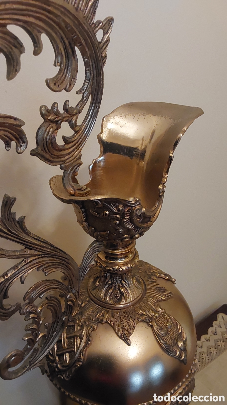 Antig&uuml;edades: Jarr&oacute;n decorativo de bronce con base de m&aacute;rmol - Foto 3