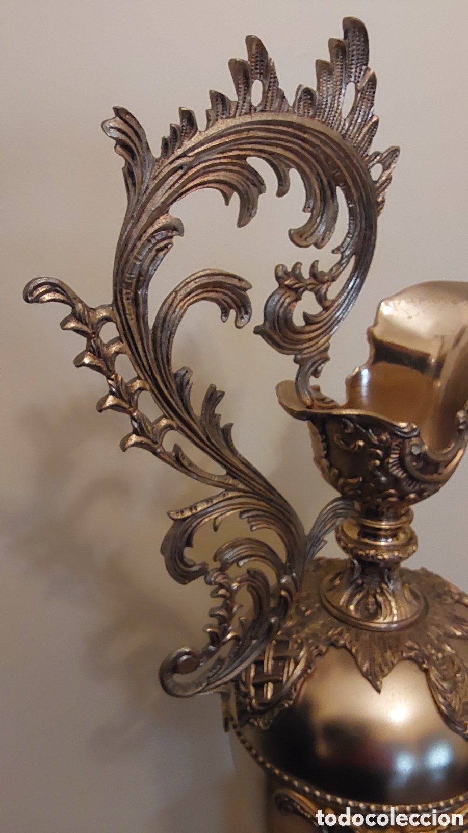 Antig&uuml;edades: Jarr&oacute;n decorativo de bronce con base de m&aacute;rmol - Foto 4