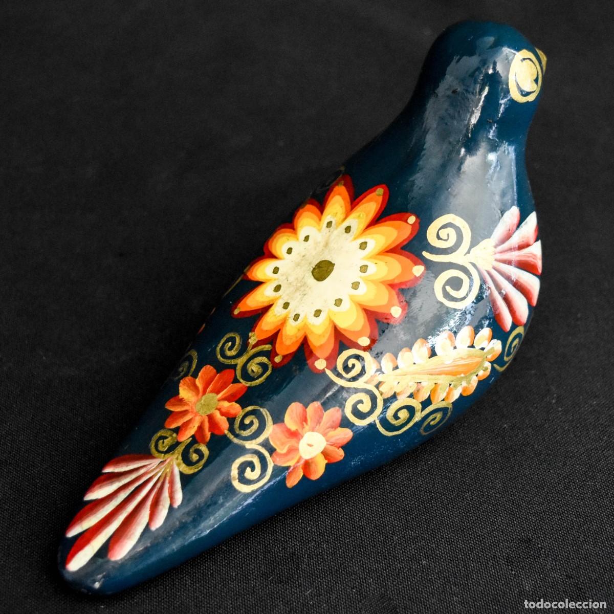 Antig&uuml;edades: Paloma decorativa pintada a mano - Foto 2