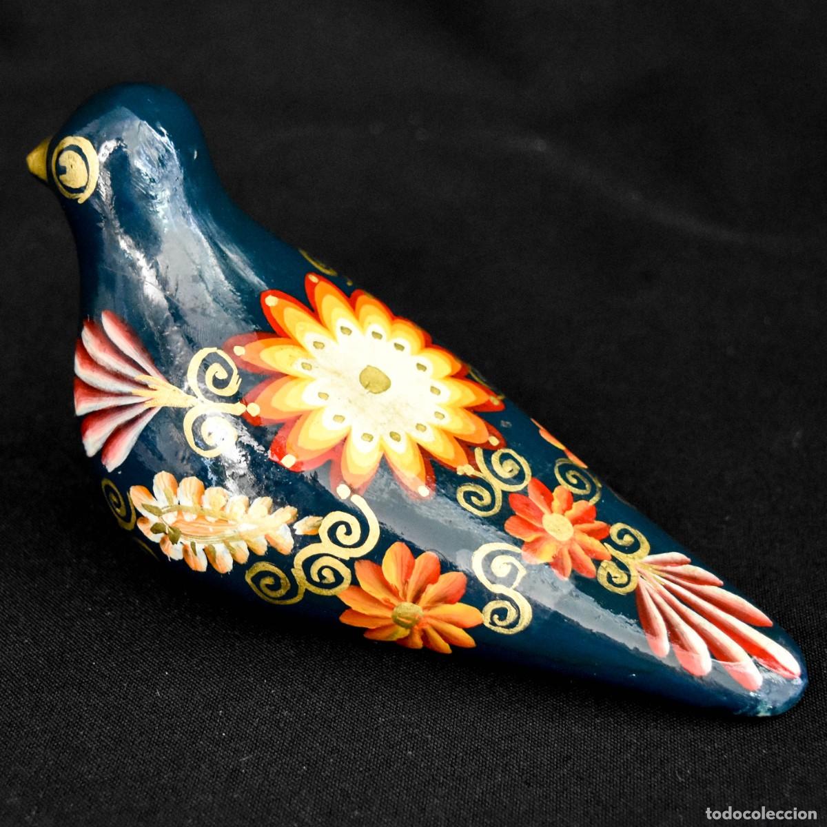 Antig&uuml;edades: Paloma decorativa pintada a mano - Foto 4