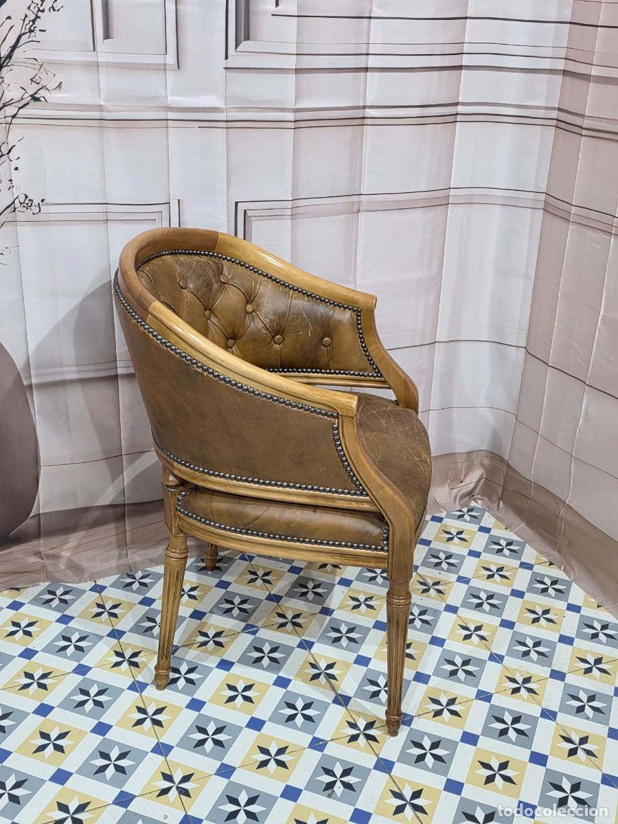 Antig&uuml;edades: Antiguo sill&oacute;n capiton&eacute; - Foto 4