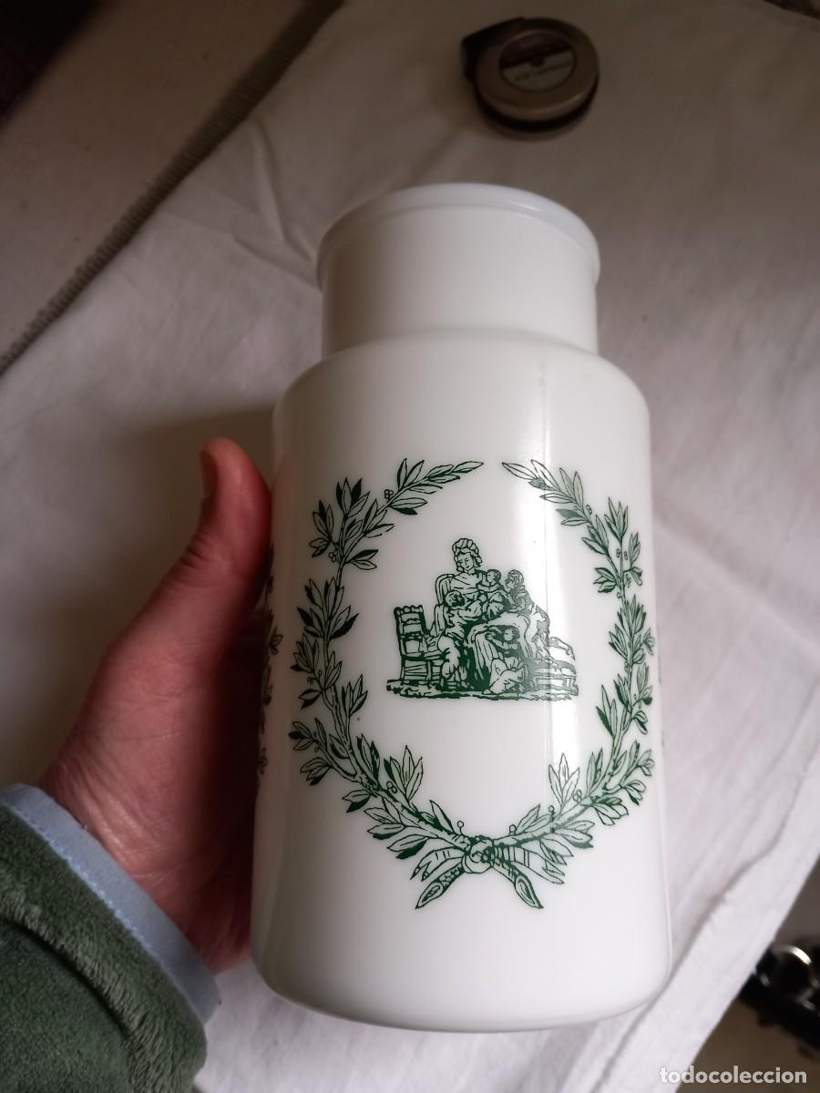 Antig&uuml;edades: ANTIGUO TARRO DE FARMACIA DE OPALINA - Foto 3