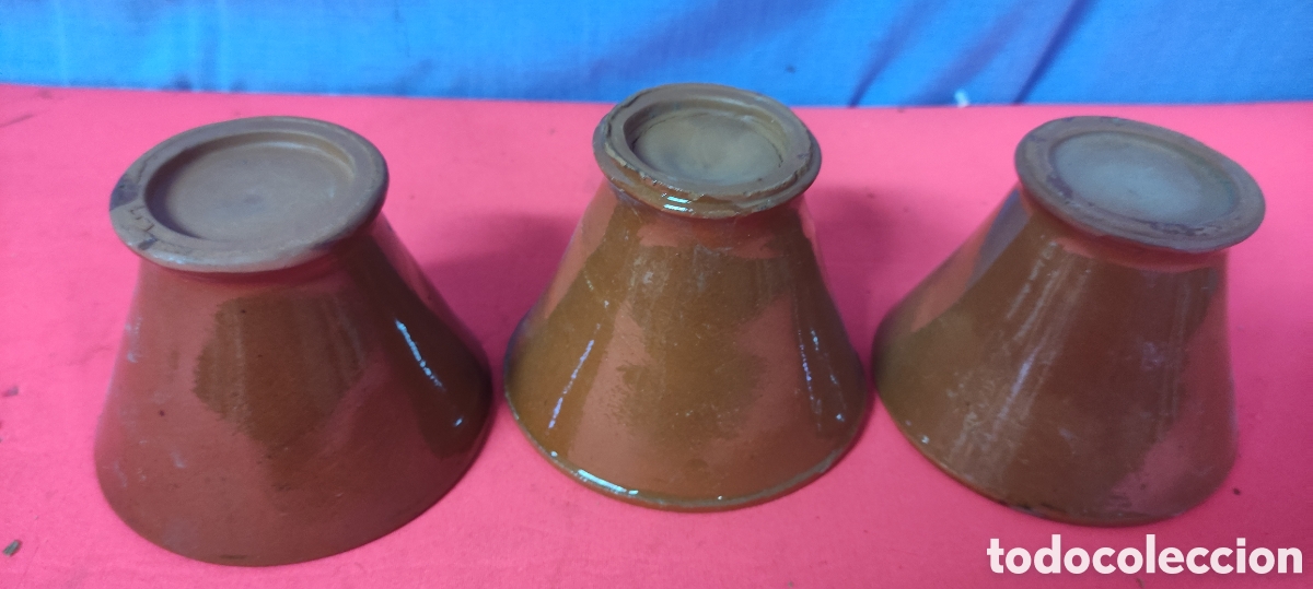 Antig&uuml;edades: Conjunto 3 vasos de cer&aacute;mica - Foto 7