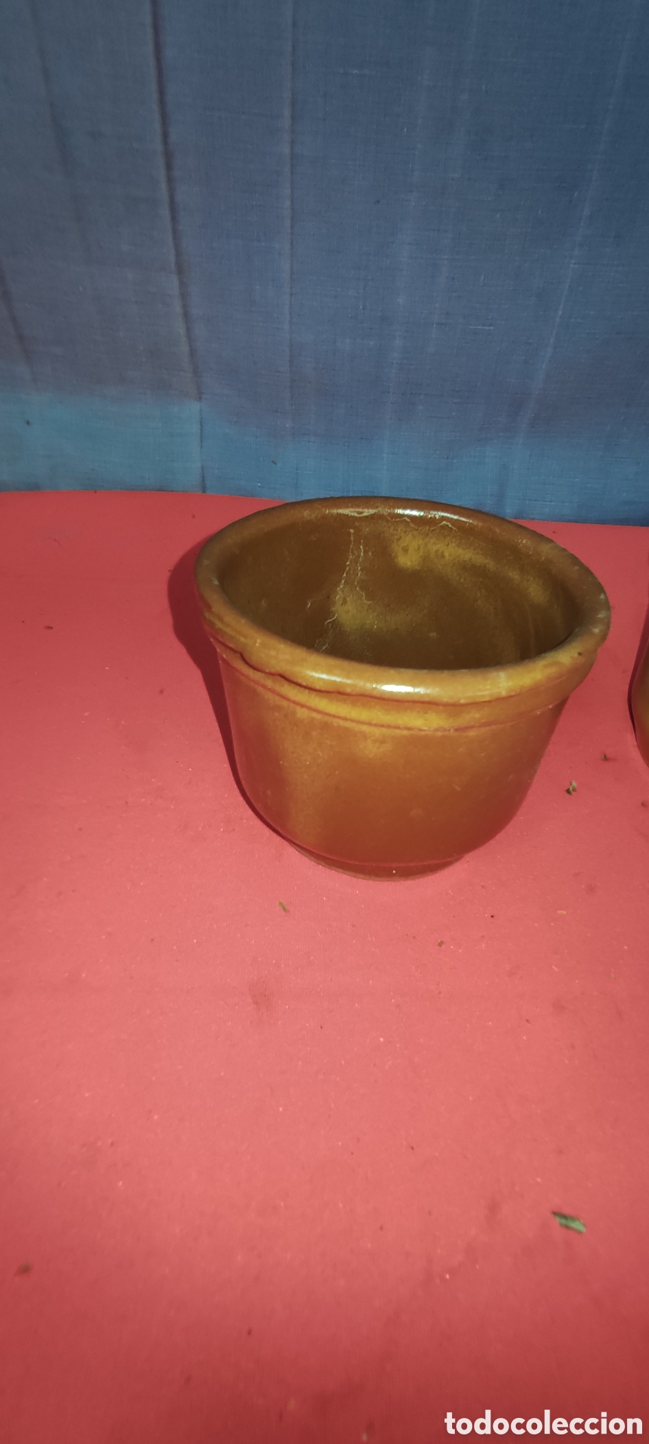 Antig&uuml;edades: Conjunto 3 tarros ceramica - Foto 3