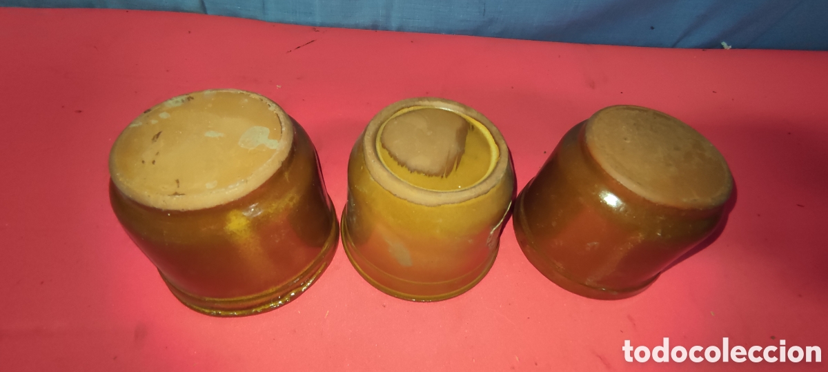Antig&uuml;edades: Conjunto 3 tarros ceramica - Foto 6