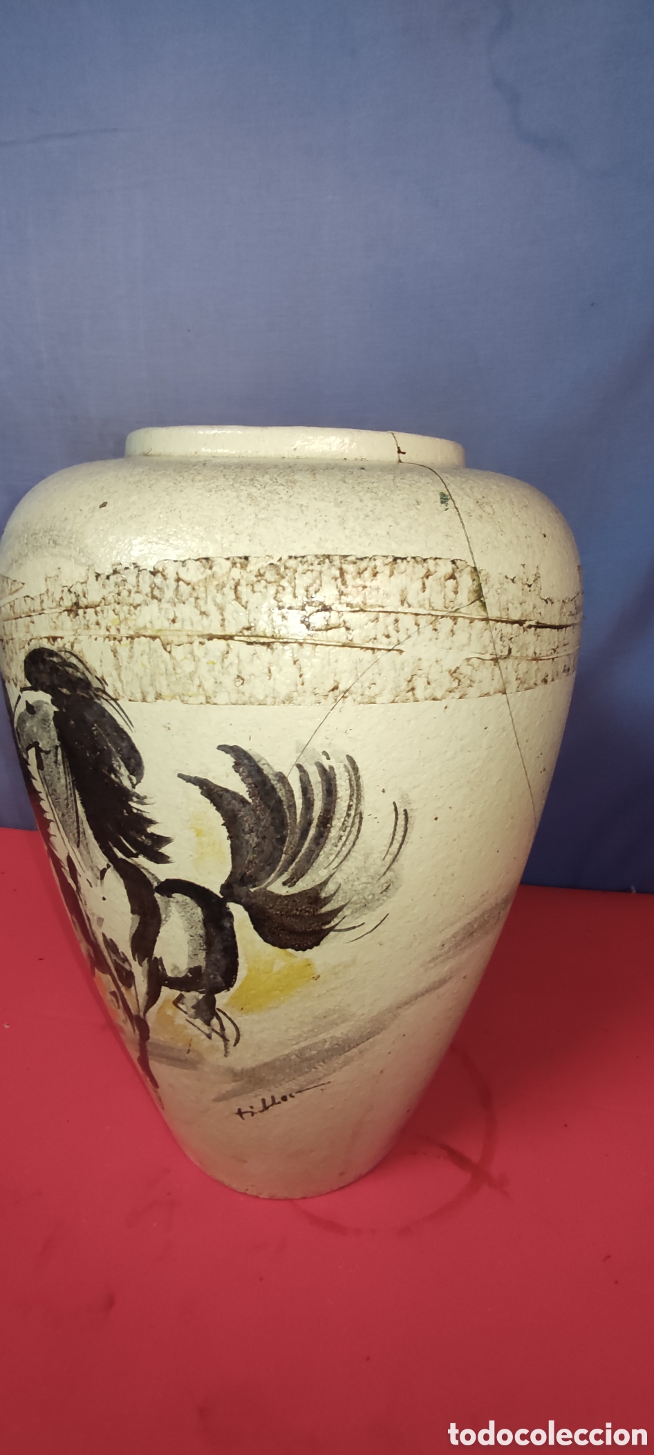 Antig&uuml;edades: Antiguo jarr&oacute;n de cetamica - Foto 3