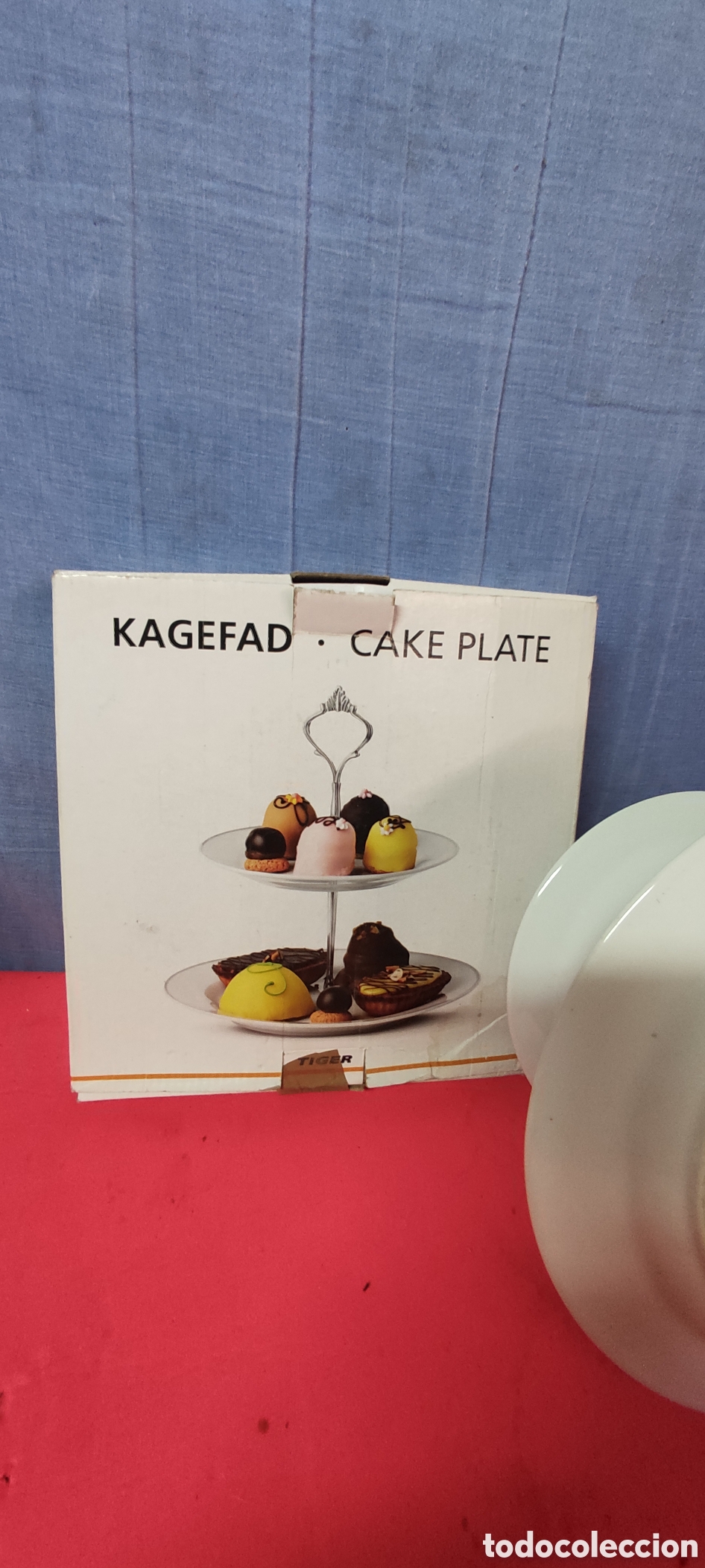 Antig&uuml;edades: Bandeja 2 pisos postres - Foto 6