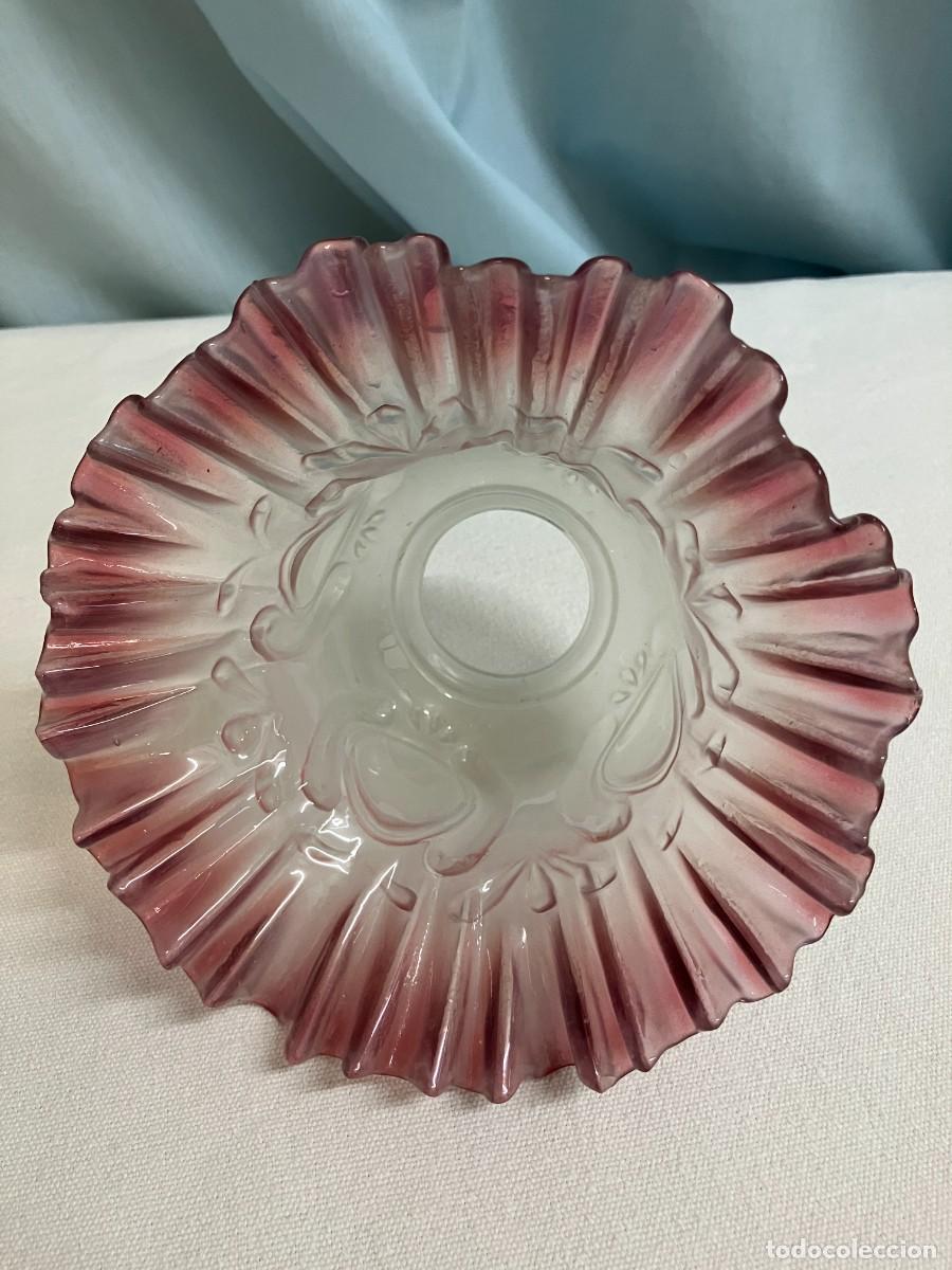 Antig&uuml;edades: Aplique tulipa rosa con base dorada. - Foto 6