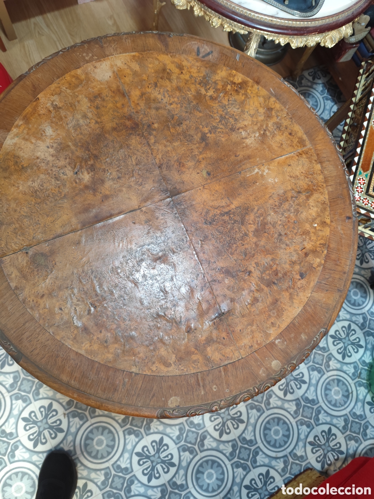 Antig&uuml;edades: MESITA ANTIGUA DE MADERA - Foto 3