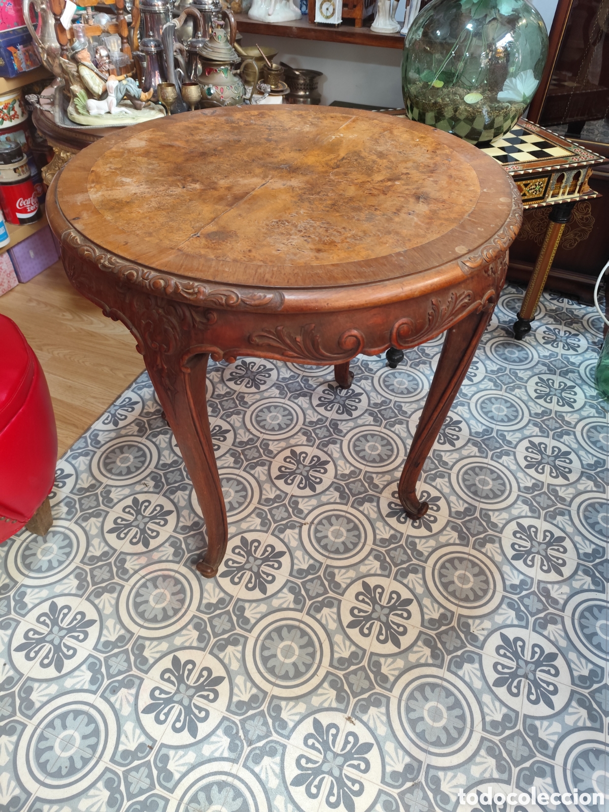 Antig&uuml;edades: MESITA ANTIGUA DE MADERA - Foto 1