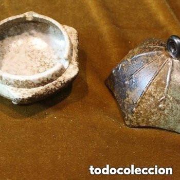 Antig&uuml;edades: Recipiente chino, alabastro, con caja original. - Foto 2