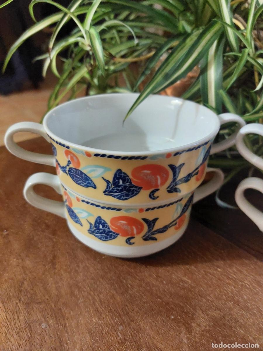 Antig&uuml;edades: CUATRO TAZAS CONSOME BIDASOA - Foto 1