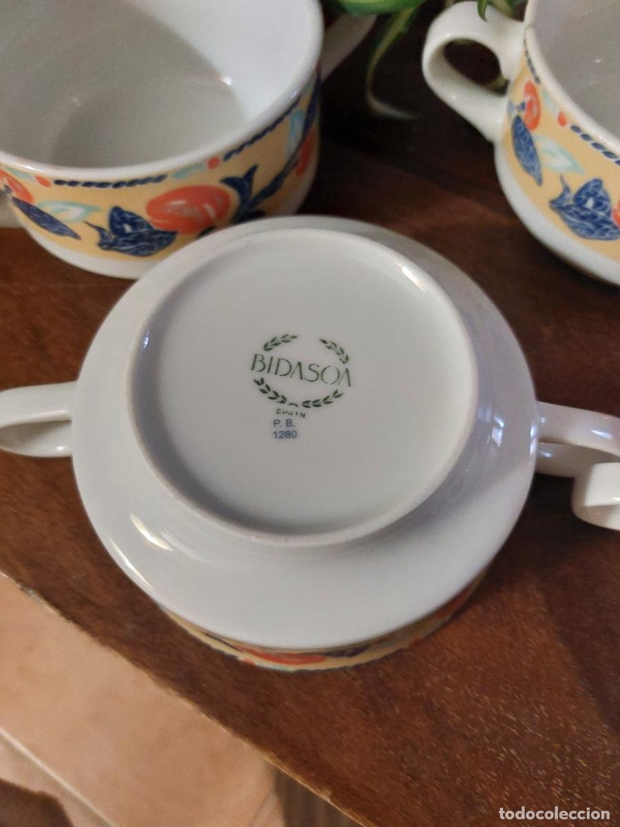Antig&uuml;edades: CUATRO TAZAS CONSOME BIDASOA - Foto 4
