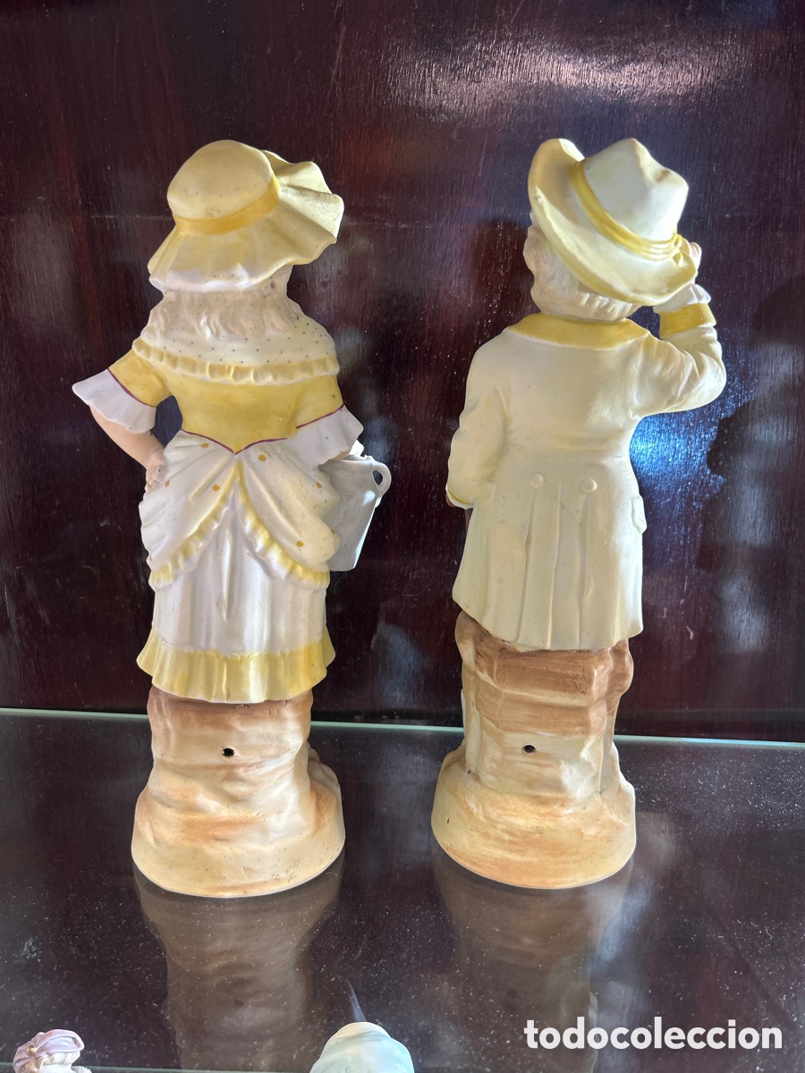 Antig&uuml;edades: Pareja d&eacute; biscuitt franceses - Foto 2